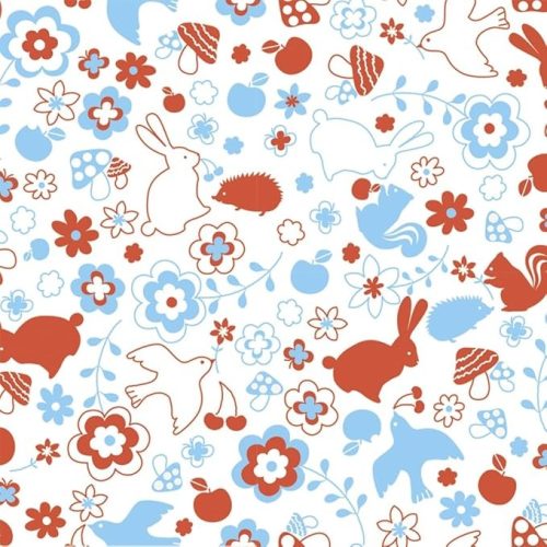 ササガワ(Sasagawa) 包装紙 レトロガーリー ファンシー バラエティ柄 半才判 50枚入 49-1415