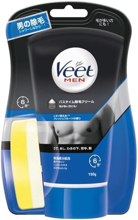 レキットベンキーザー・ジャパン(Reckitt Benckiser) Veet MEN バスタイム除毛クリーム 敏感肌用 医薬部外品