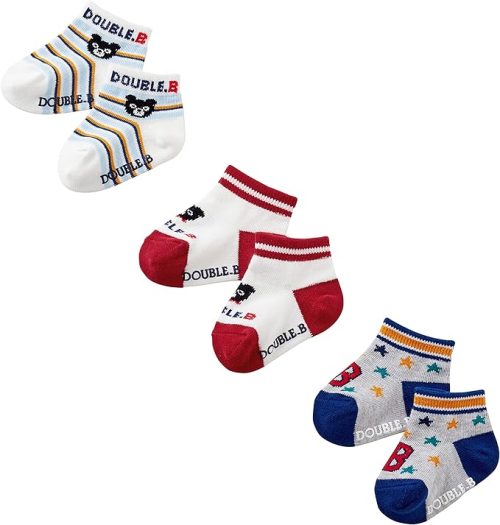 ミキハウス(MIKIHOUSE) ダブルB ローカットソックスパック