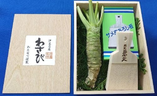 わたなべ 生わさび サメ皮おろし板付き
