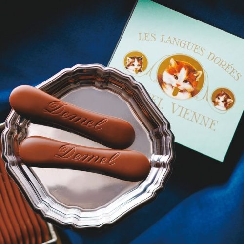 デメル(Demel) ソリッドチョコ 猫ラベル ミルク