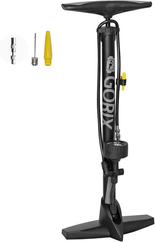 ゴリックス(GORIX) 自転車ゲージ付き空気入れフロアポンプ