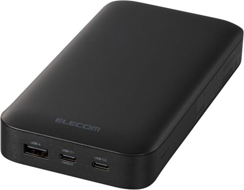 エレコム(ELECOM) USB PD モバイルバッテリー 20000mAh EC-C17LBK