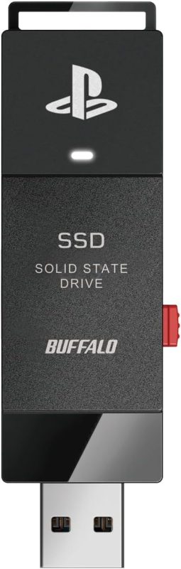 バッファロー(BUFFALO) PlayStation 5公式ライセンス取得済 ポータブルSSD スティック型 SSD-SAO2.0U3-B