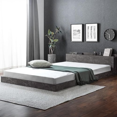 タンスのゲン ダブルベッド 宮付き 81200005