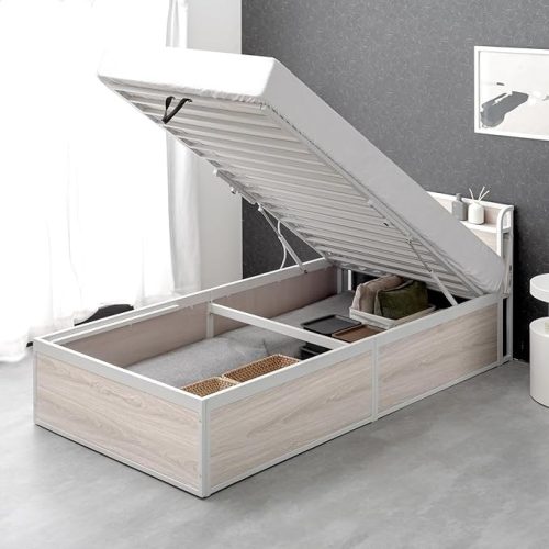 タンスのゲン ダブル 跳ね上げ式 ダブルベッドフレーム 17620032