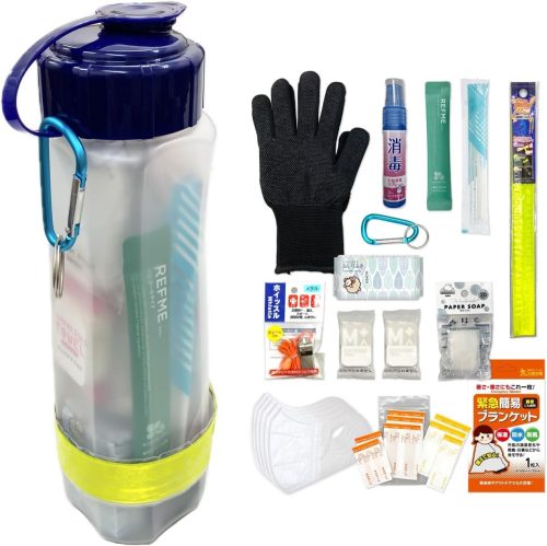 こまもの本舗 リュックに入れるだけ 防災ボトル 安心の16点セット