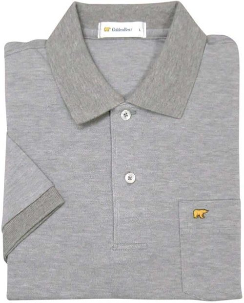 ゴールデンベア(Golden Bear) 日本製 吸水速乾 鹿の子 半袖 ポロシャツ