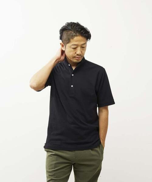 メンズメルローズ(MEN'S MELROSE) リンクスバスケット ワンピースカラーポロシャツ