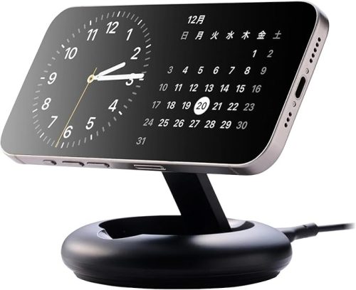 エレコム(ELECOM) マグネットQi2規格対応ワイヤレス充電スタンド EC-MA08