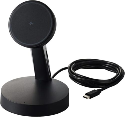 エレコム(ELECOM) マグネットQi2規格対応ワイヤレス充電器 EC-MS10BK