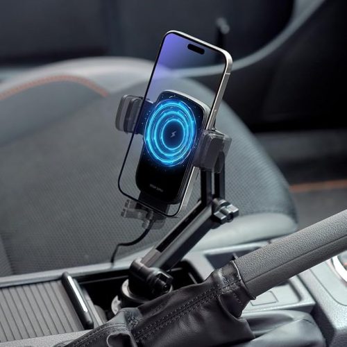 サンワサプライ(SANWA SUPPLY) 車載ホルダー ワイヤレス充電 自動開閉 200-CAR099