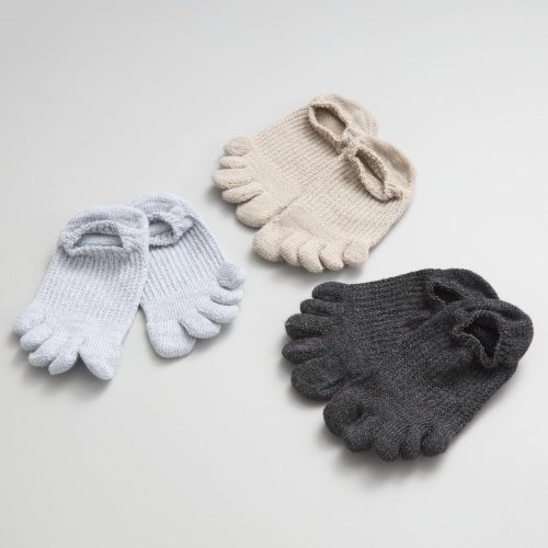 くらしきぬ　肌ばなれのよい、麻のスニーカーソックス