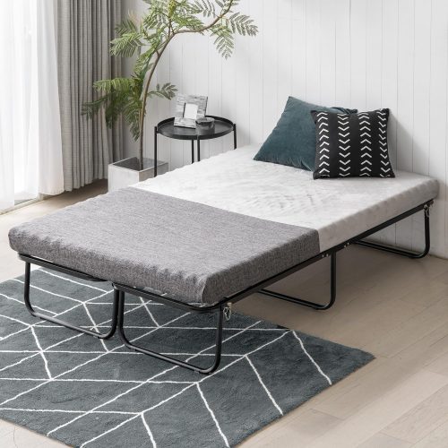 モダンデコ 折りたたみ式パイプベッド zdsb01-s