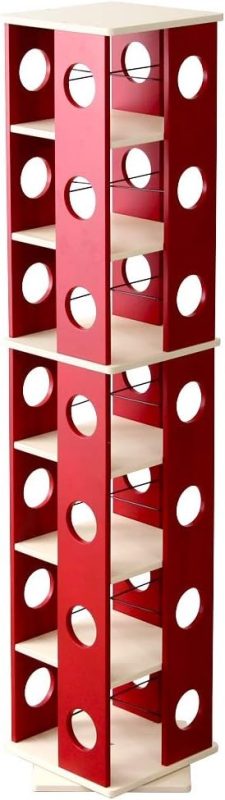 ホームテイスト 回転式の本棚!回転コミックラック 7段タイプ SWK-7