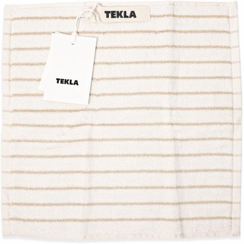 テクラ(TEKLA) ウォッシュクロス 30×30cm Sienna Stripes