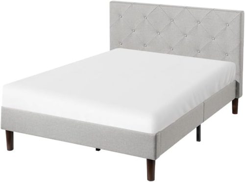 ジヌス(ZINUS) Shalini ベッドフレーム ファブリック ヘッドボード付 36cm ZJ-FDPB-SD-LG