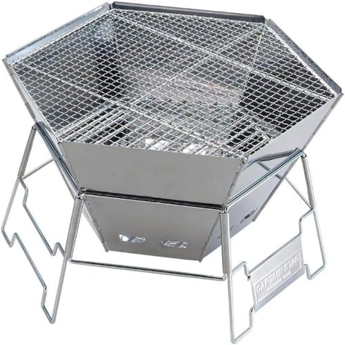 キャプテンスタッグ(CAPTAIN STAG) ヘキサ ステンレス ファイアグリル M-6500