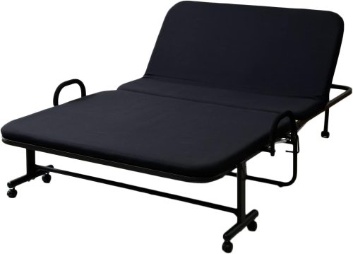 山善(YAMAZEN) 折りたたみベッド マットレス付き セミダブル YFB-1