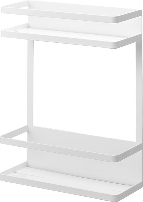 山崎実業 洗濯機横マグネット収納ラック タワー 2段 1800