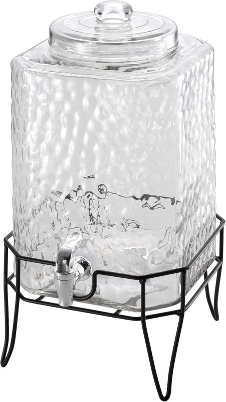 キャプテンスタッグ(CAPTAIN STAG) ガラスドリンクサーバー 6L スタンド付 UW-2010