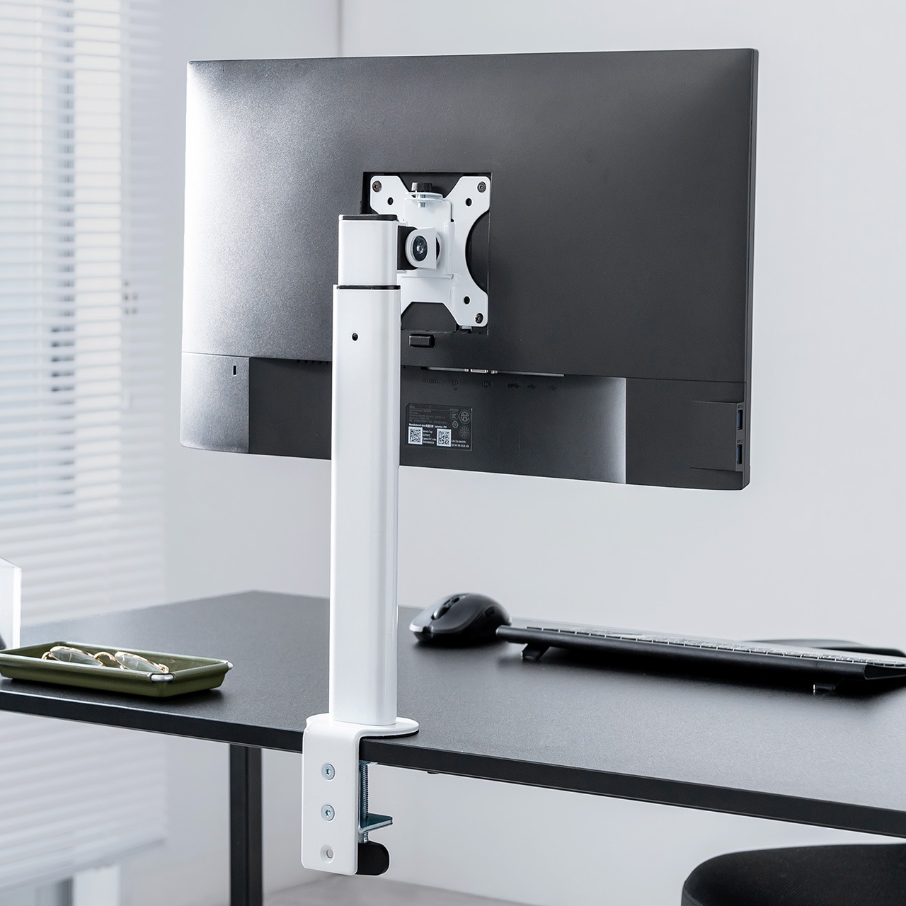 510152 KIMOCA モニターアーム デュアルアーム 2画面 白 白い