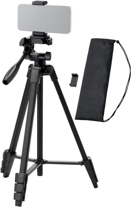 エレコム(ELECOM) 3段階伸縮カメラ三脚 P-STSRSLSBK-AZ