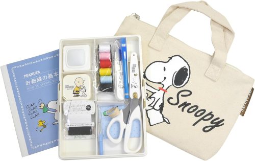 ミササ(Misasa) スヌーピー ソーイングセット ファスナーバッグ トートタイプ No.8568