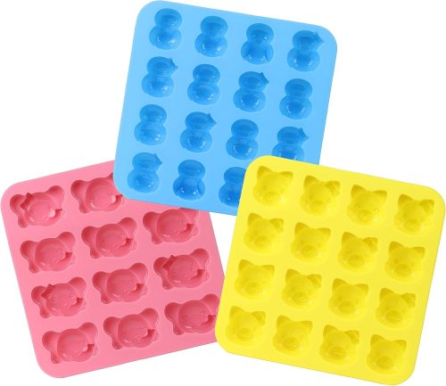 パール金属(PEARL METAL) プチケーキ型 チョコレート型 3点セット (タイガーくん、ぞうさん、ペンギンちゃん) D-5729