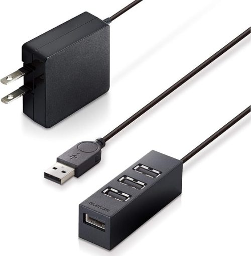 エレコム(ELECOM) 機能主義USBハブコンパクト U2H-TZ427SBK