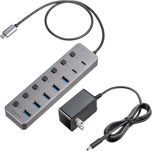 サンワサプライ(SANWA SUPPLY) USBハブ 7ポート Type-C 400-HUBC32GM
