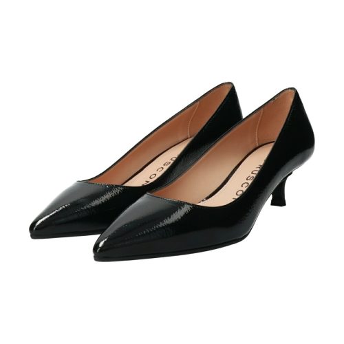 ファビオルスコーニ(FABIO RUSCONI) ポインテッドトウミドルヒールパンプス