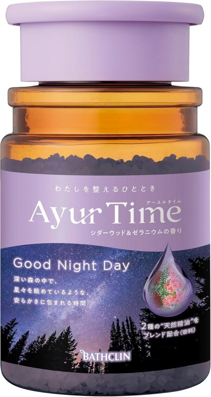 バスクリン(BATHCLIN) アーユルタイム グッドナイトデイ シダーウッド&ゼラニウムの香り