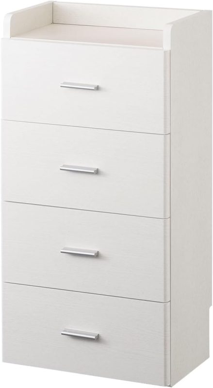 ぼん家具 チェスト 木製 4段 スリム