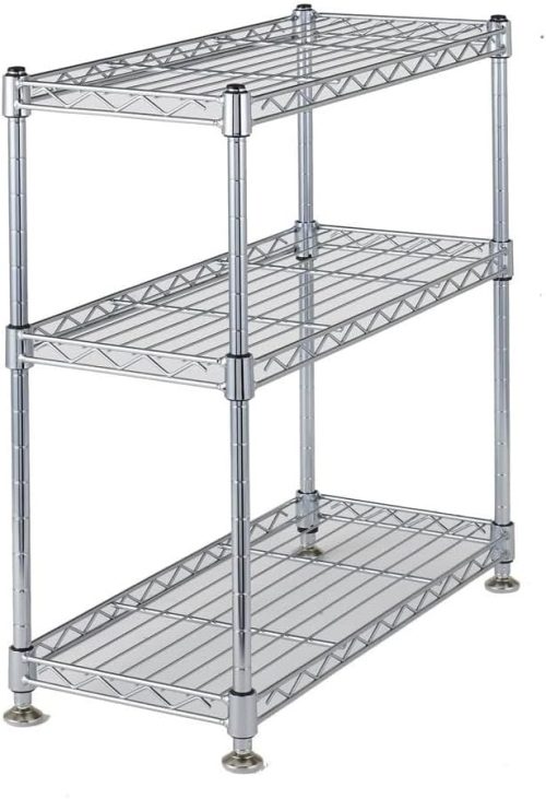 ドウシシャ(DOSHISHA) ルミナス スチールラック 幅20cm 3段 ルミナススーパーライト WH2045-3