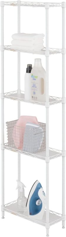 ドウシシャ(DOSHISHA) ルミナス キッチンラック 幅20cm 5段 ルミナスラテ すき間収納ラック LL2045-5