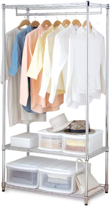 アイリスオーヤマ(IRIS OHYAMA) スチールラック 幅91cm メタルラック ワードローブ SEW-913E