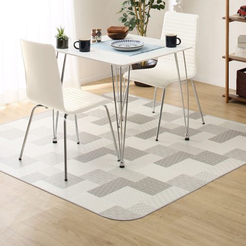 ニトリ(NITORI) モダンな幾何学柄のふきとれるクッションフロアラグ 5630264s
