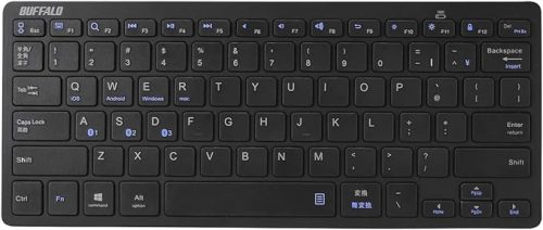 バッファロー(BUFFALO) ウルトラスリム Bluetooth ワイヤレスキーボード BSKBB315BK