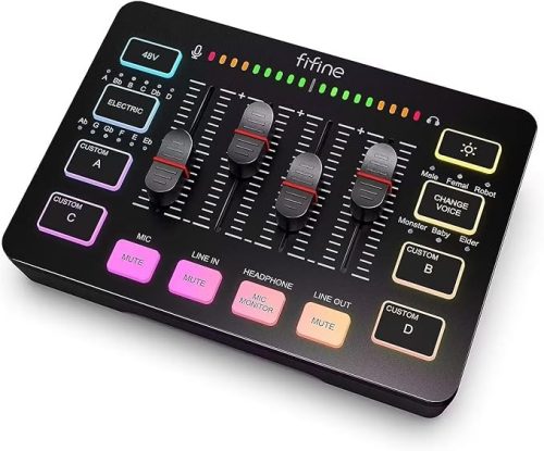 ファイファイン(FIFINE) ゲーミングオーディオミキサー SC3
