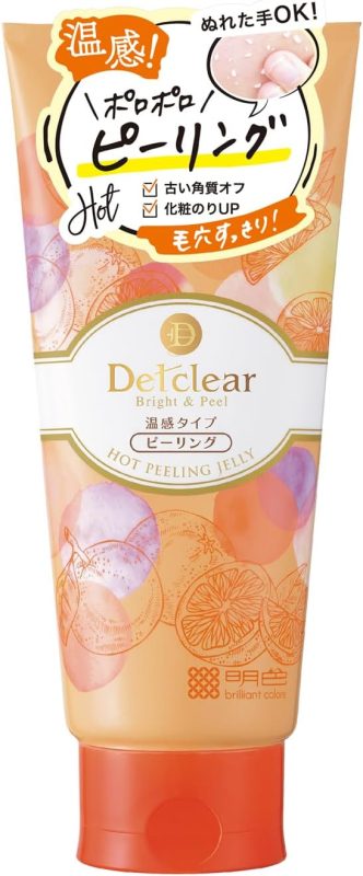 明色化粧品 DETクリア ブライト&ピール ピーリングジェリー 天然オレンジの香り ホット