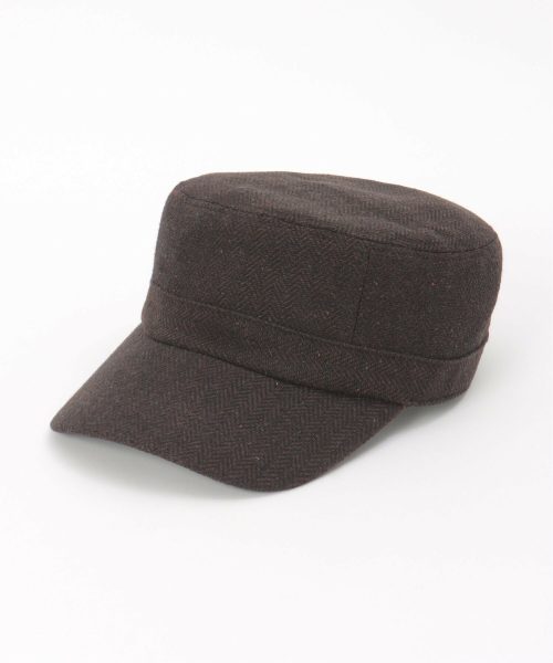 イッカ(ikka) ヘリンボーンワークキャップ