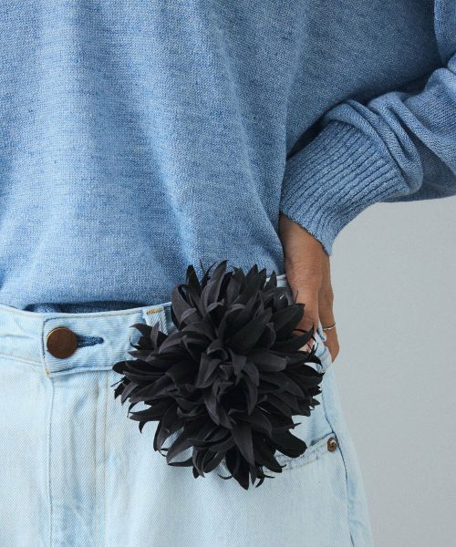 アダムエロペ(ADAM ET ROPE’) SALON adam et ropé レーヨンリネンフラワーコサージュ