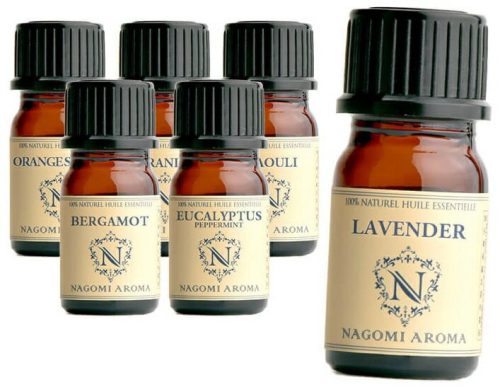 ナチュラルオーガニック NAGOMI AROMA エッセンシャルオイル 5ml×6本セットnagomi-pure-try