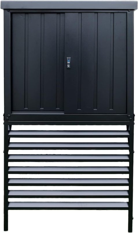 山善(YAMAZEN) ガーデンマスター 収納庫付き室外機カバー TSC-98+DSSB-098