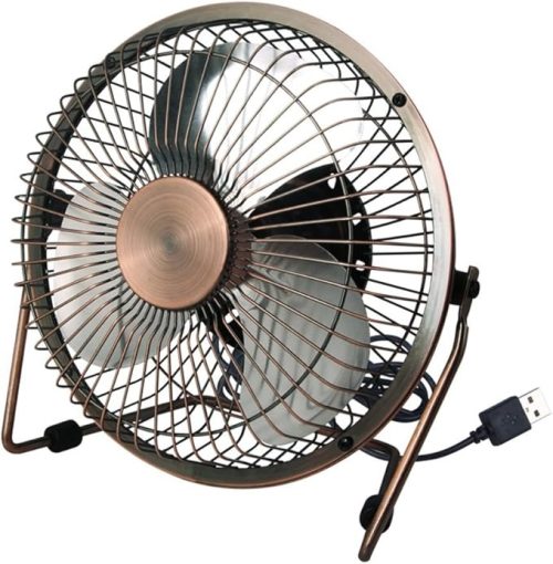 QOME レトロ扇風機 USBプラグイン式