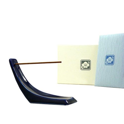 梅栄堂 沈香お香と有田焼香立てセット NAMI