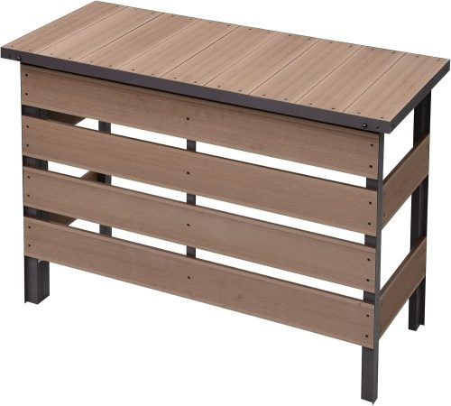 山善(YAMAZEN) エアコン室外機カバー 人工木 MWAC-100