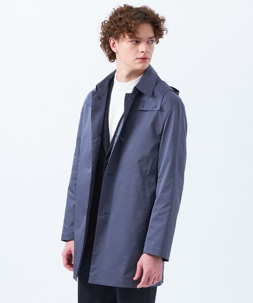 マッキントッシュフィロソフィー(MACKINTOSH PHILOSOPHY) WELLINGTON short HOOD ストレッチツイル