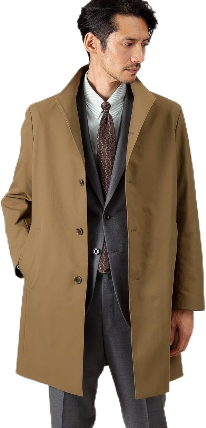 タケオキクチ(TAKEO KIKUCHI) スタンドカラー スプリングコート